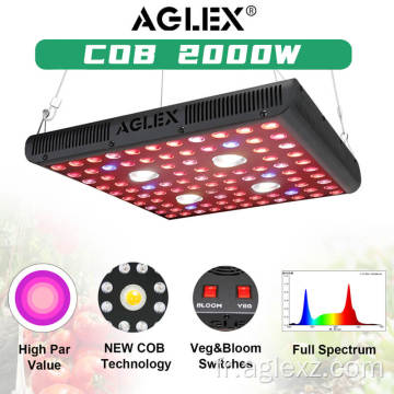 L&#39;usine à LED Aglex haute efficacité 2000W élève des lumières